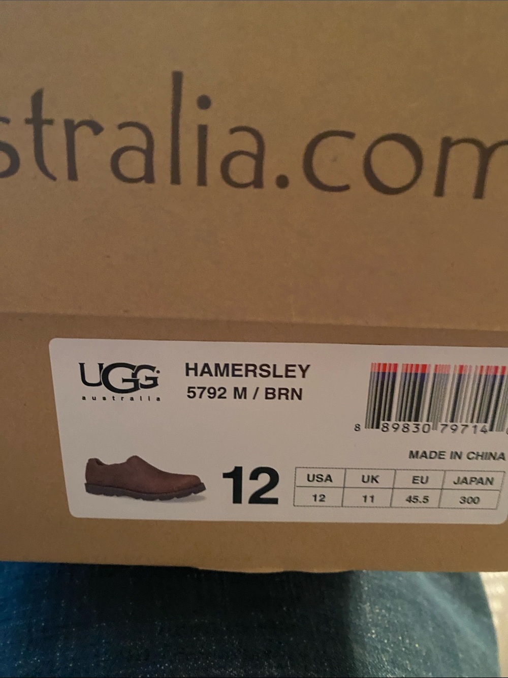 UGG Hamersley Men's Brown Slip-On Loafer